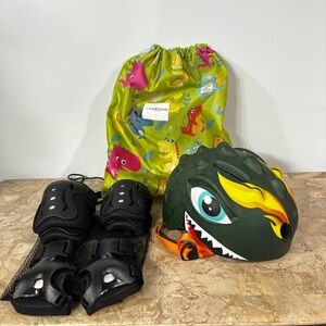 Toddler Boy Helmet With Knee Pads, Elbow Pads, & Wrist Guards